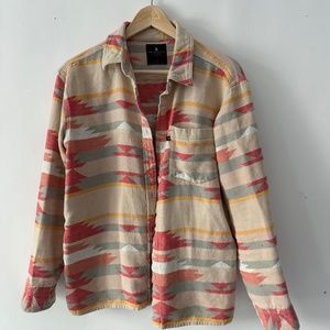 Junk Food Clothing - long sleeve flannel  / Size Small